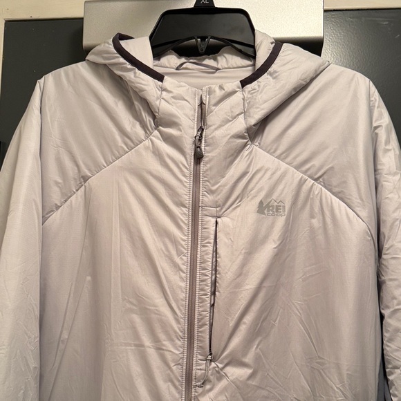 NWT REI Co-op Flash Insulated Hybrid Hoodie Silver Gray Jacket, Women’s Plus 3X - Picture 5 of 15
